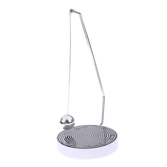 LeeQinersw Unique Pendulum Swing Toy for Relaxation and Office Decor - Innovative Design! , Black, White, Size(DxH): Approx. 10 x 21 cm