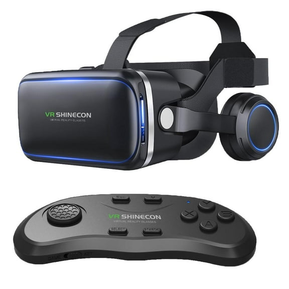 LeeQinersw Universal 3D VR Box Glasses with Game handle for Android IOS 4.7inch-6.0inch