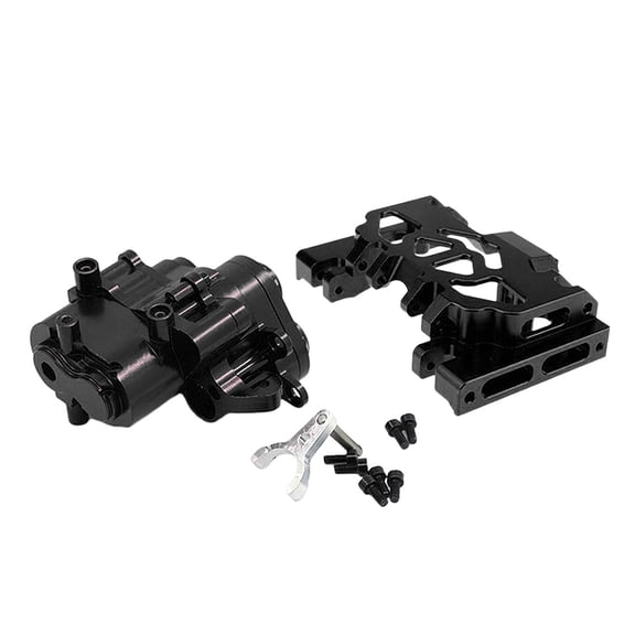 LeeQinersw Universal Gearbox Front Rear metal box Black