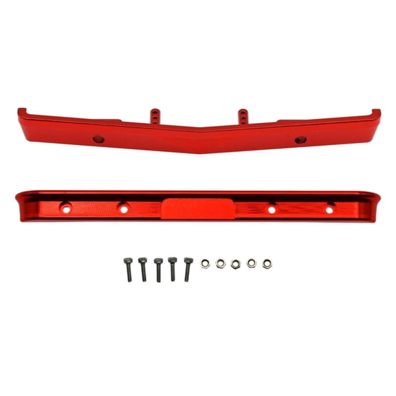 LeeQinersw Upgrade Front/Rear Bumper for SCX24 AXI90081 1: 24 Scale RC Crawler Hobby Car red