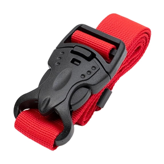 LeeQinersw Utility Strap with Quick Release Buckle Lightweight 49.21inch Tie Down Strap red