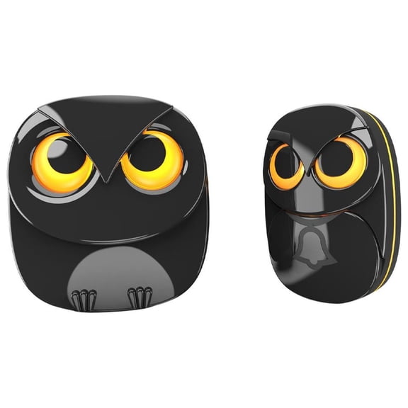 LeeQinersw Wireless Doorbell Attachments Easy to Install Owls Shape for Gate Home Shed