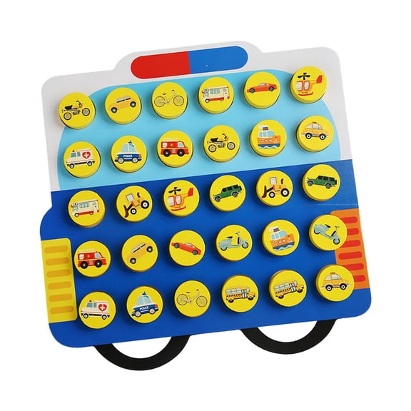 LeeQinersw Wood Chess Board Game Memory Board Game Classic Strategy Game Brain Teaser Toys Car