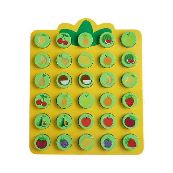 LeeQinersw Wood Chess Board Game Memory Board Game Classic Strategy Game Brain Teaser Toys Fruit