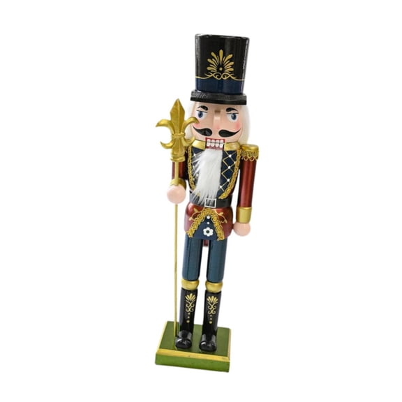 LeeQinersw Wood Nutcracker Figure Christmas Decoration Xmas Traditional Nutcracker Ornament Red Clothes
