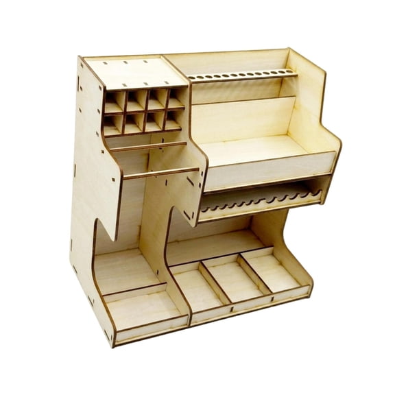 LeeQinersw Wooden Model Kit Tool Organizer Craft Supplies Storage Rack for Tweezers