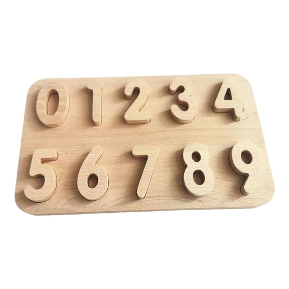 LeeQinersw Wooden Number Letter Board Matching Games Early Learning Educational Toys Jigsaw