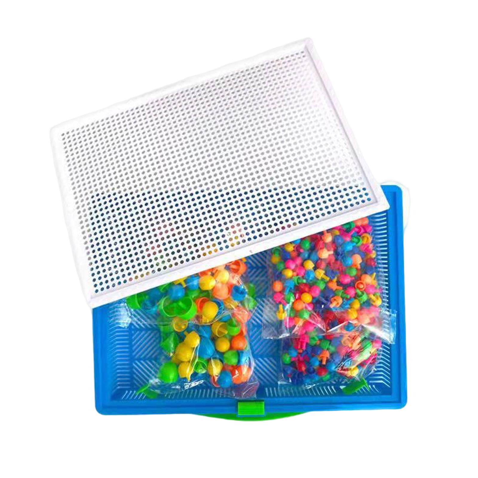 LeeQinersw mushroom puzzle brain teaser fine motor 592pcs Nail Beads
