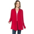 thumbnail image 1 of Leebe Women and Plus Long Sleeve Open Front Cardigan, 1 of 4