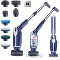 thumbnail image 1 of Leebein Electric Spin Scrubber,Cordless Cleaning Brush with Extendable Handle and 8 Replaceable Brush Heads,Power Shower Scrubber for Bathroom,Kitchen,Tile,Floor,Blue, 1 of 8