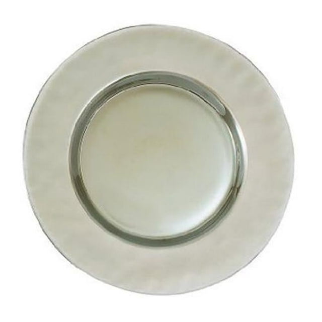 Leeber 31132 Luster Platinum Chargers Plate - Set of 4