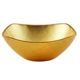 thumbnail image 1 of Leeber 31232 7.5 in. Atlas Square Gold Glass Bowl, 1 of 2
