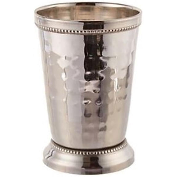 Leeber 72471 4.75 in. & 12 oz Hammered Mint Julep Cup