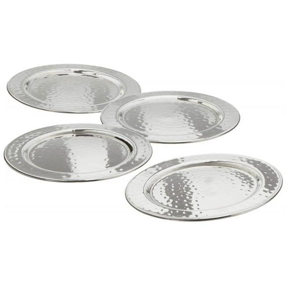 Leeber 72688 4 in. Hammered Coasters - Set of 4