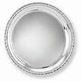 thumbnail image 1 of Silver-plated Round Fancy Edge Tray - Engravable Personalized Gift Item, 1 of 1