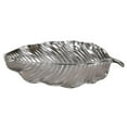 thumbnail image 1 of Leeber Limited 69313 Botanic Collection Titanium Porcelain Matt Silver Leaf Sering Tray 17', 1 of 3