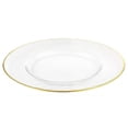 thumbnail image 1 of Leeber Limited Heim Concept 13-inch Gold Rim Glass Chargers (Set of 4), 1 of 2