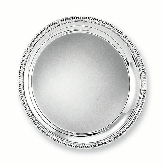 Leeber Plain Tray, 10", Silver, Silver-Plated