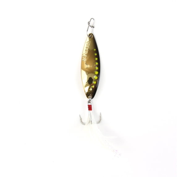 Leech Flutter Spoon, 1/16oz, Size 12, Golden Shiner