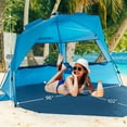 thumbnail image 1 of Leedor Beach Tent Sun Shelter Portable Windproof Pop Up Shade Instant Beach Umbrella, 1 of 7