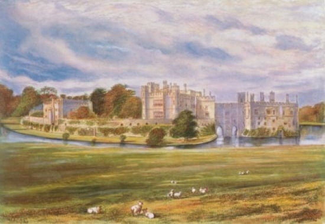 Leeds Castle Kent World HistoryGreat Britian Canvas Art - (24 x 36)