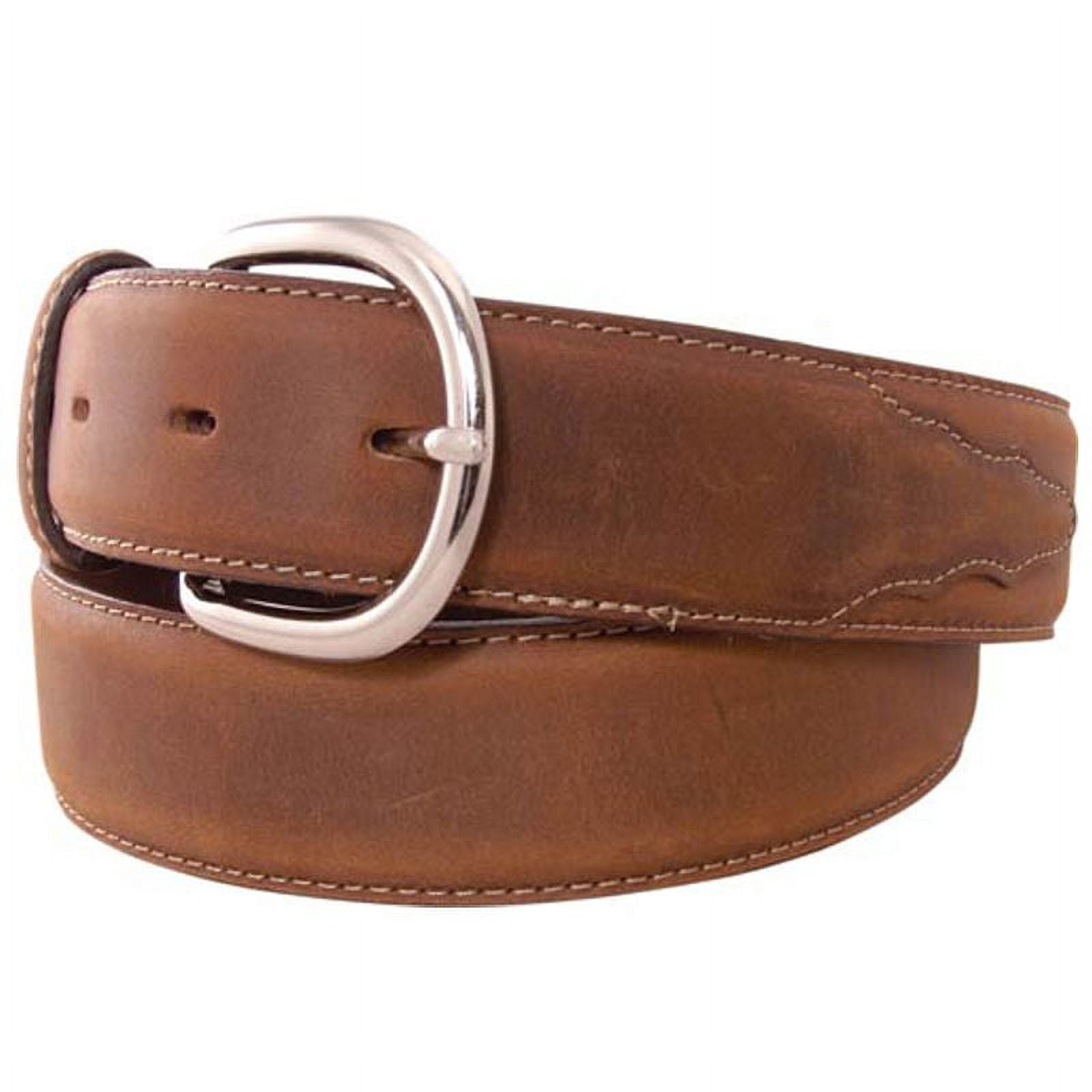 Silver Creek Mens Classic Leather Belt 38 Brown - Walmart.com