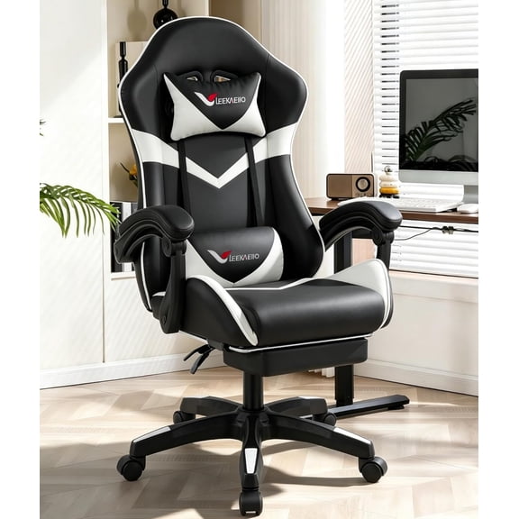 Leekaeiio Small Gaming Chair, Ergonomic Video Game Chair with Lumbar Support, Reclining High Back for Adults Teens