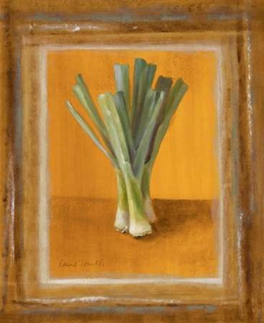 Leeks On Gold Canvas Art - Lanie Loreth (20 x 24)