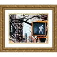 thumbnail image 1 of Leeman, Joshua 32x25 Gold Ornate Wood Framed with Double Matting Museum Art Print Titled - Sign Layers, 1 of 4