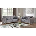thumbnail image 1 of Leena Contemporary Style 2PC Livingroom Set Made with Wood in Gold accent & Gray, 1 of 14