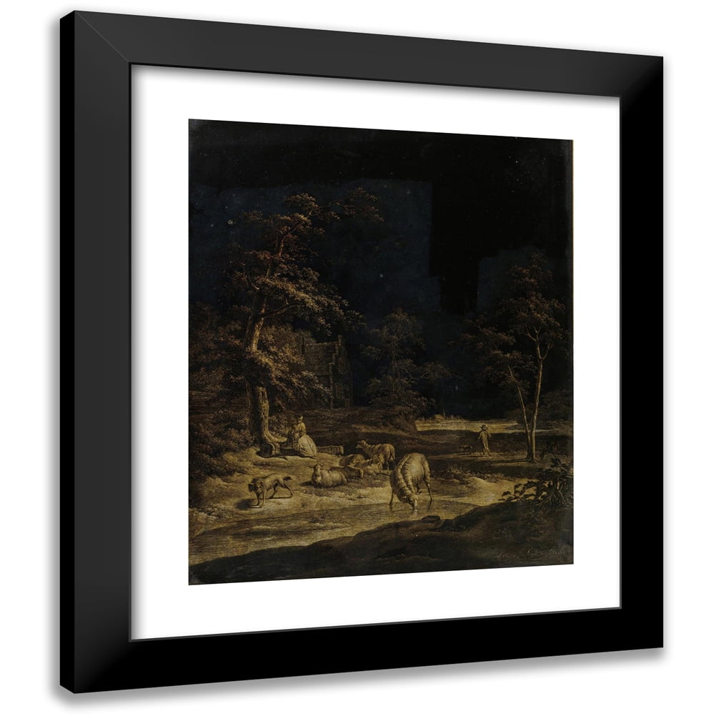Leendert Overbeek 12x14 Black Modern Framed Museum Art Print Titled ...