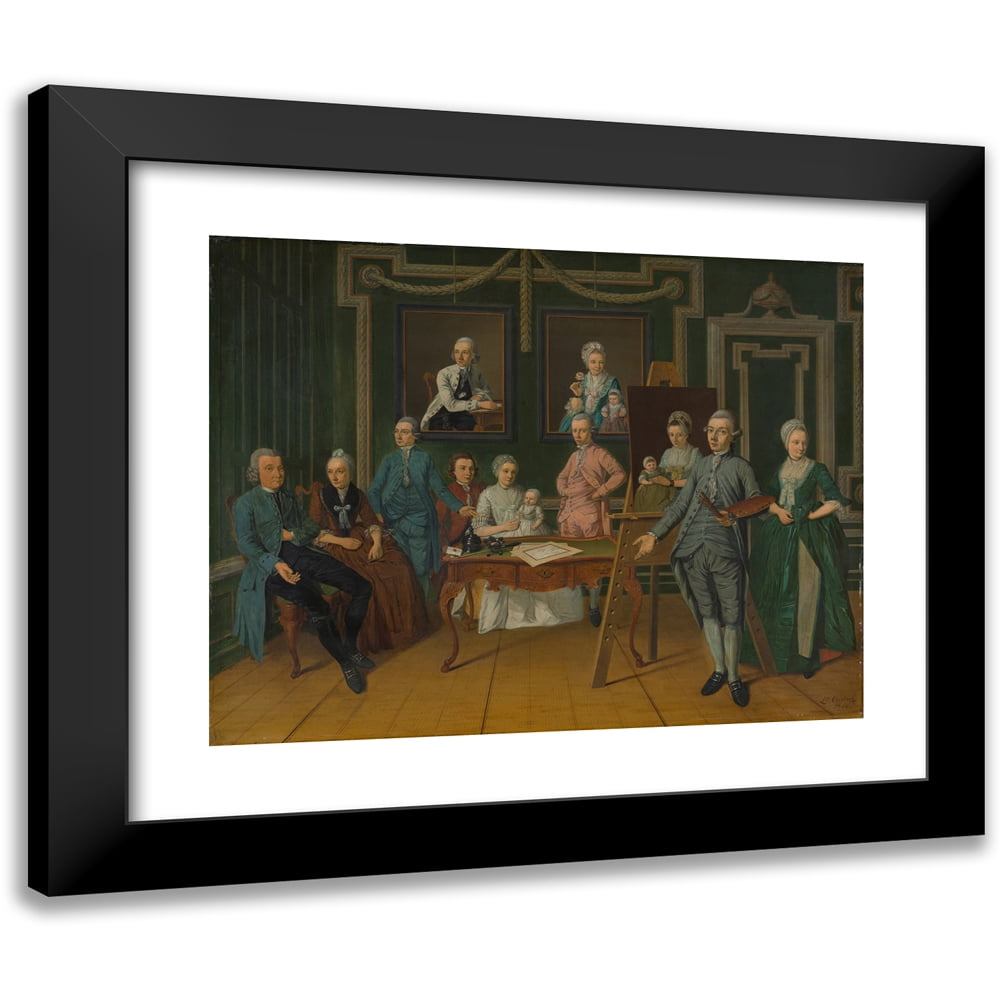 Leendert Overbeek 24x20 Black Modern Framed Museum Art Print Titled ...