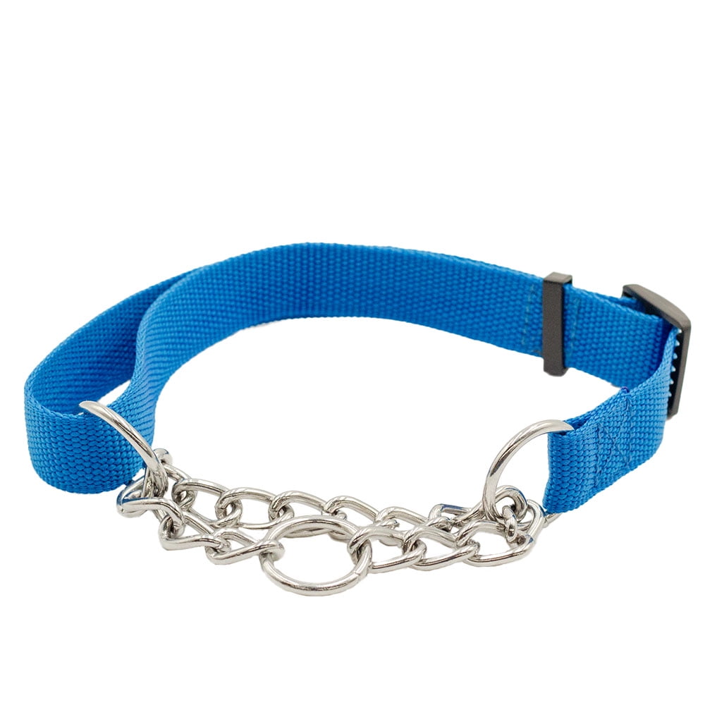 Leerburg Limited Slip Martingale Collar Blue