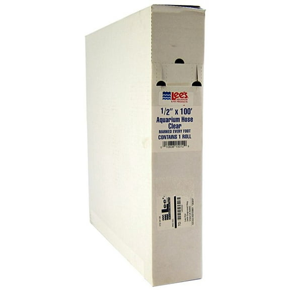 Lees Aquarium Tubing - Clear 100' Long Tube (1/2" Diameter Tubing)