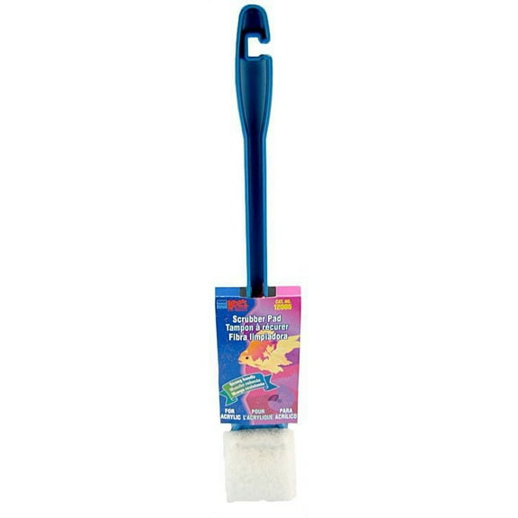 Lees Glass or Acrylic Scrubber with Long Handle [Aquarium, Cleaning Pads & Brushes] Scrubber with 11" Long Handle