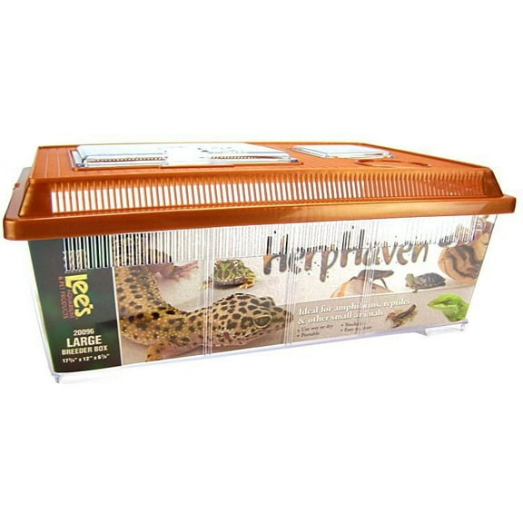 Lees HerpHaven Breeder Box - Plastic [Reptile, Cages & Pens] Large - 17.75"L x 12"W x 7"H