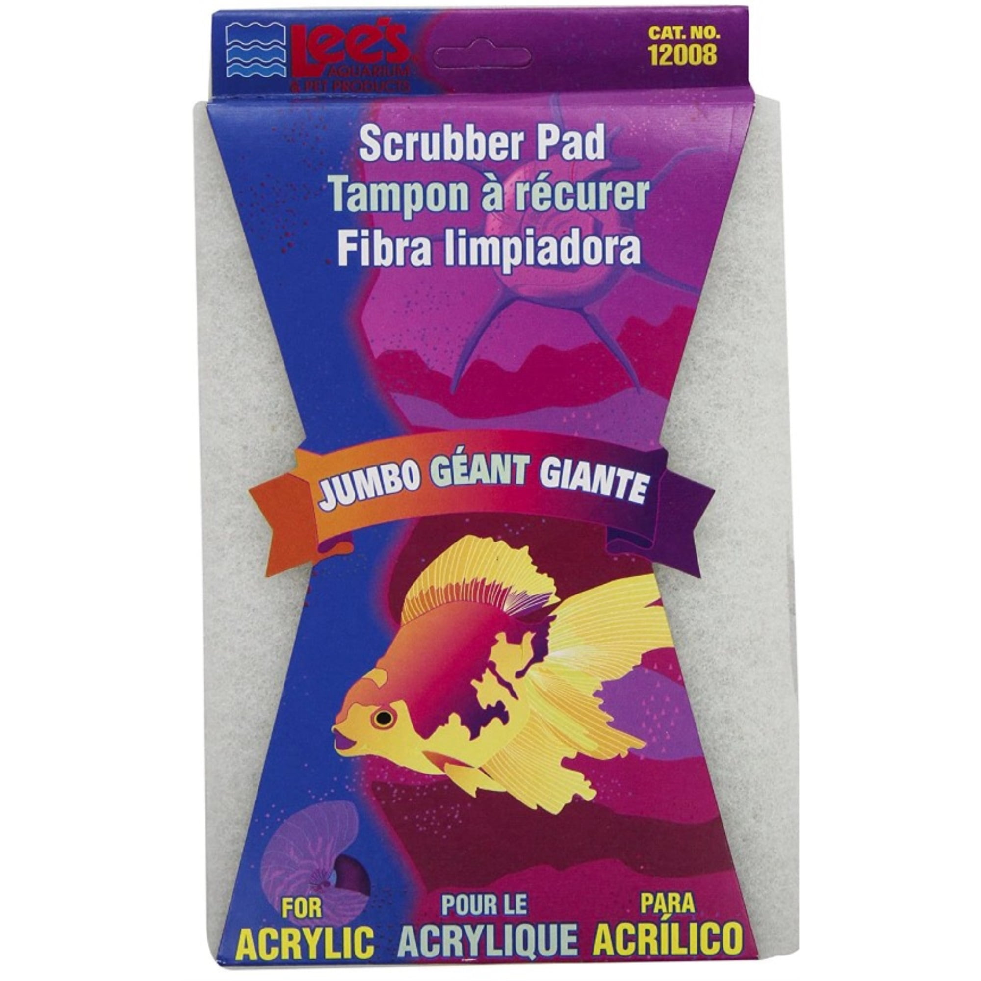 Lees Jumbo Scrubber Pad for Acrylic Aquariums