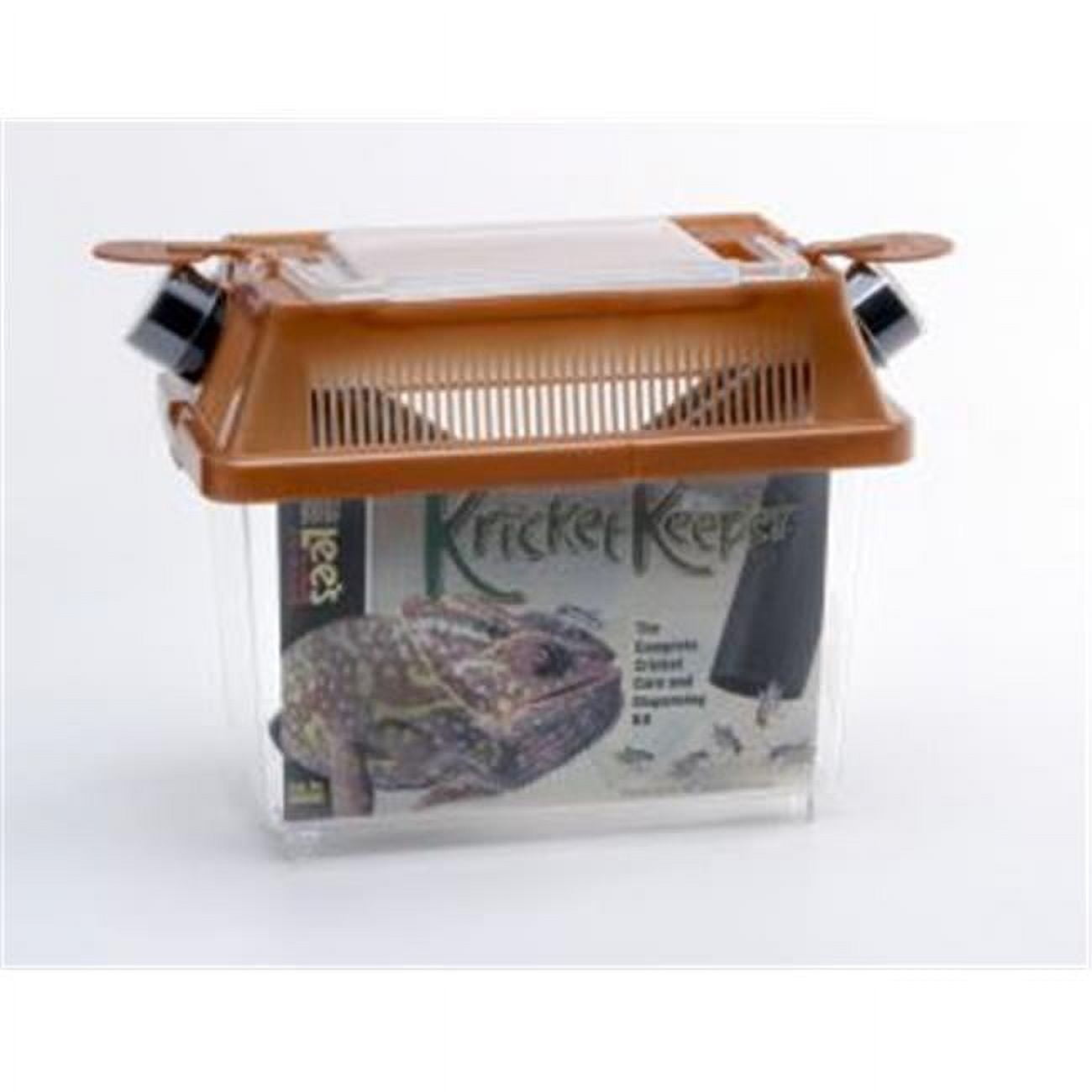 Cricket Keeper, Acrylic Feeding Cricket Pen with Tubes Cockroach Care Kit  Reptile Feeding Box (L) Terrariums