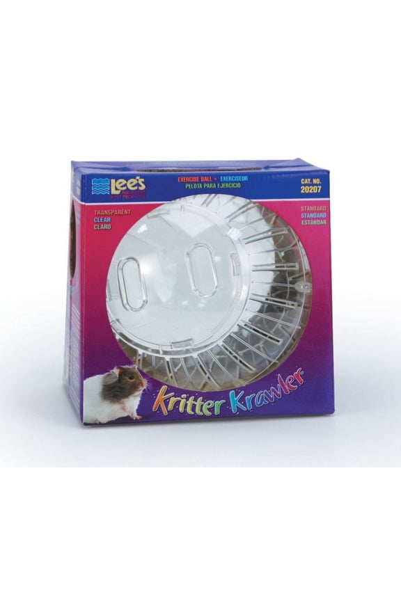 Aquarium & Pet Products Kritter Krawler Clear View-Thru Running Ball Clear Standard