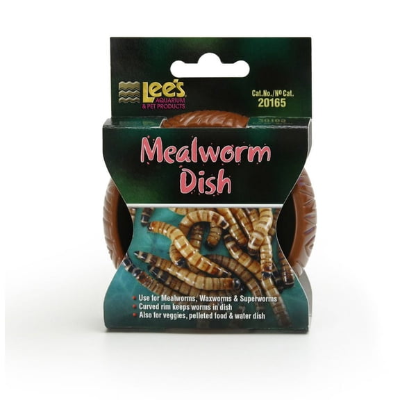 Lee's Pet Products Plastic Pet Mealworm Dish, 3-Inch