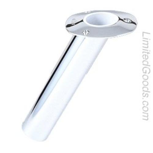 lee's tackle lee's 30 degree ss flush mount rod holder medium 2" od