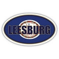 thumbnail image 1 of Leesburg City Virginia State Flag | VA Flag Loudoun County Oval State Colors Bumper Sticker Car Decal 3x5 inches, 1 of 3