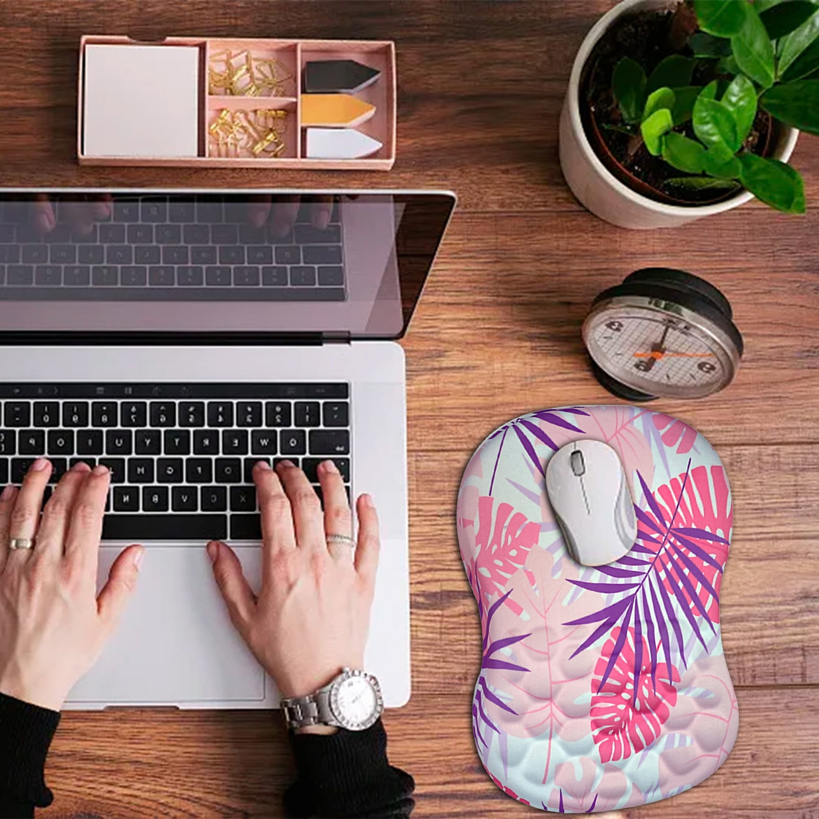 Leesechin 2 in 1 Ergonomic Mouse Pad Wrist Support & Wrist Rest for