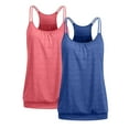 thumbnail image 1 of Leesechin 2 Pack Tank Tops for Women Yoga Athletic Workout Tops Sleeveless Loose Fit Muscle Shirts Activewear, 1 of 6