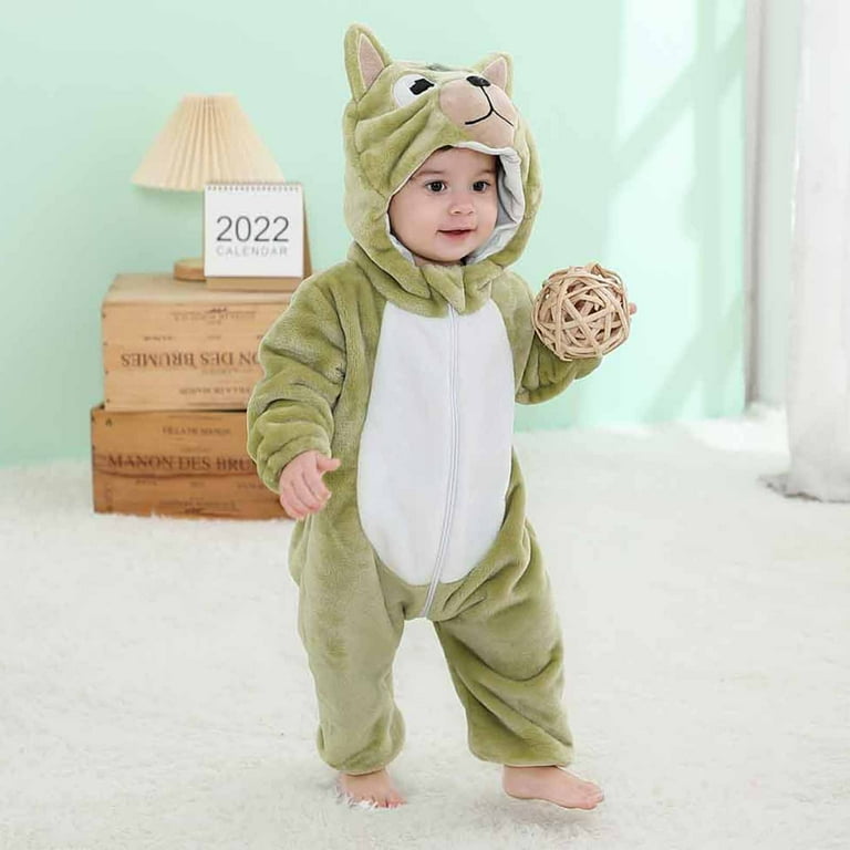 Leesechin Baby Pajamas Autumn Winter Infant Toddler Kids Unisex Child Pajama Plush Onesize One piece Sloth Animal Costume on Clearance Walmart