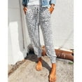 thumbnail image 1 of Leesechin Black Pants for Women Casual Summer Leopard Print Trousers Bottoms Athletic Trousers, 1 of 9