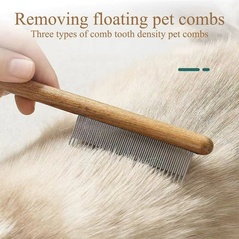 Cat hair cleaner combing cat to remove floating hair Cat hair cleaner combing cat to remove floating hair
