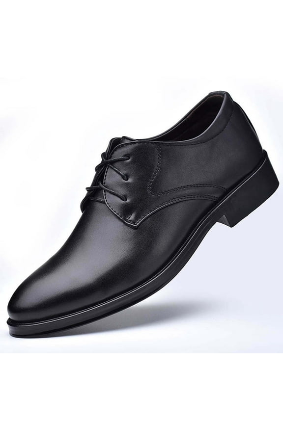 Fashion Men's Casual Pointed Comfy Leather Shoes Casual Shoes