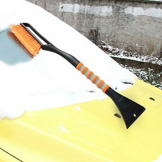 42'' Ice Scraper and Extendable Snow Brush Emergency Snow Shovel Snow Broom  with Foam Grip 180° Pivoting Brush Head Snow Scraper for Cars, Trucks