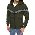 thumbnail image 1 of Leesechin Clearance Winter Fashion Men hoodies Long Zipper Sweater Sleeve Thin Velvet Sweater Coat, 1 of 6